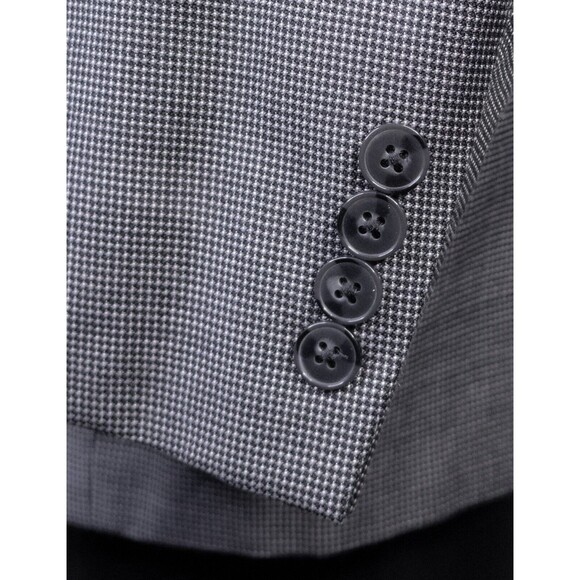 Calvin Klein Slim Men's Sport Coat Blazer Two Button Texture Gray Wool/Silk 52R - Picture 7 of 13